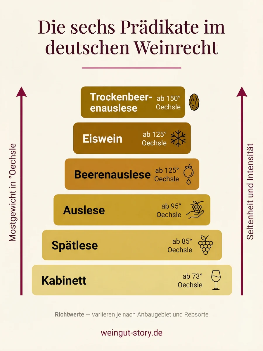 Prädikate-Pyramide - Infografik