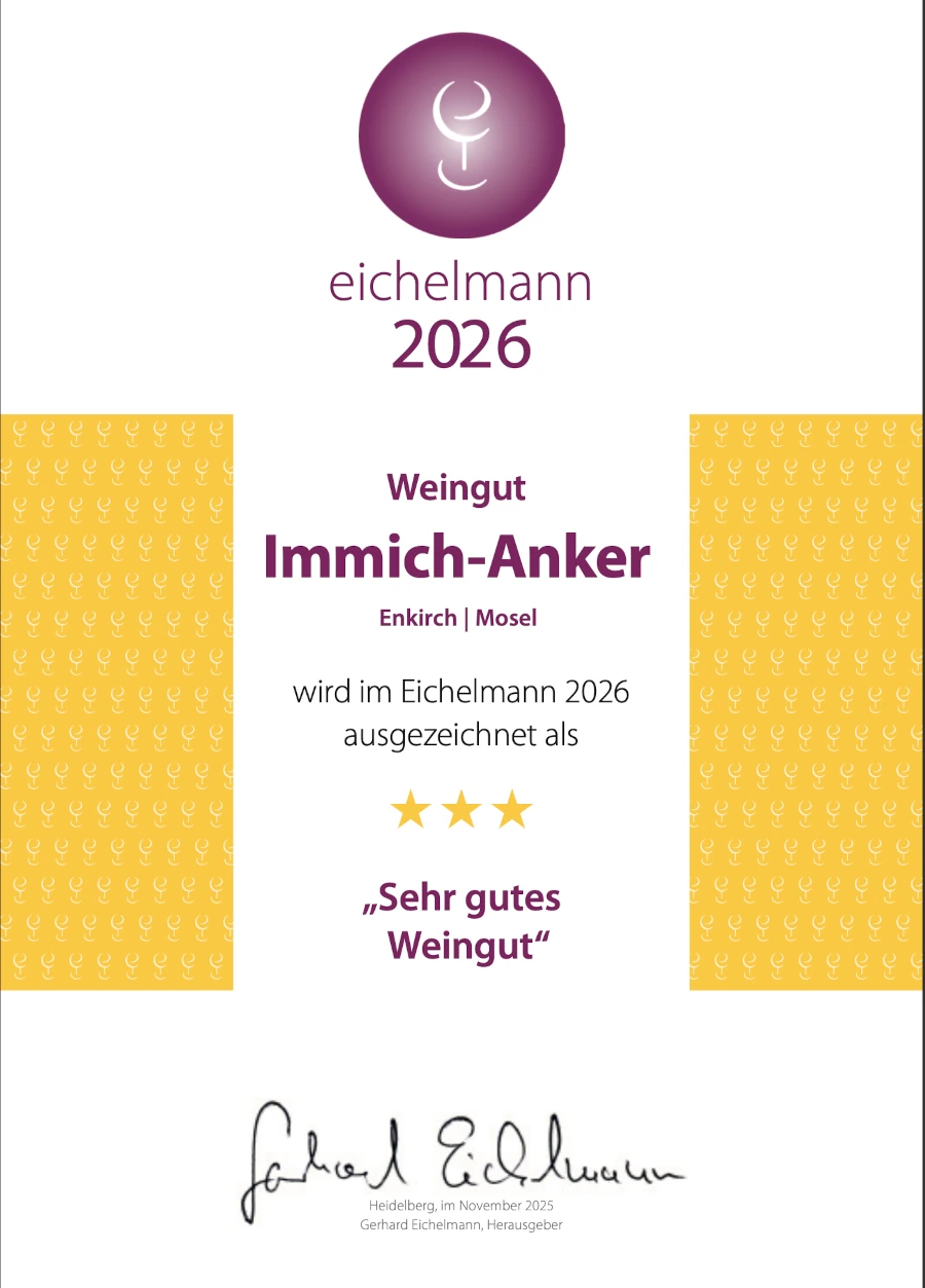 Auszeichnung Eichelmann - Weingut Immich-Anker